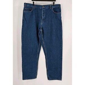 New Berne Classic Fit 5 Pocket Built for Work Blue Denim Jeans Sz 44×32